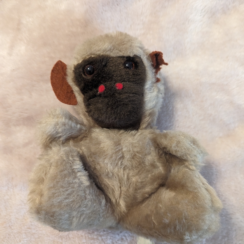 Rare! Vintage Rushton gorilla plush felt ears monkey